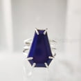 thumbnail image 2 of Coffin Lapis Lazuli Ring, Natural Afghani Lapis Ring, September Birthstone Ring, Womens Ring, Coffin Ring, 925 Sterling Silver, Christmas, Handmade, Statement Jewelry, Coffin Shape Gemstone Ring, 2 of 6