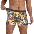 thumbnail image 2 of Kdxio Men's Boxer Briefs with Cute Cat Cartoon Print - Comfortable and Breathable Underwear for Everyday Wear, 2 of 7