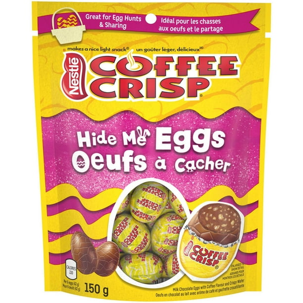 Oeufs en chocolat à cacher COFFEE CRISP de Pâques 150 g