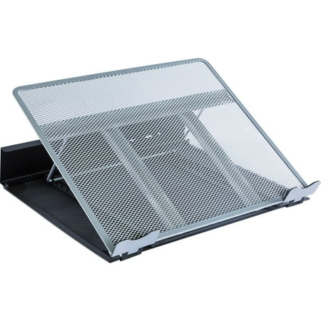 Laptop Stand Lightweight 8 Position - Lorell, LLR80630, Angled Laptop Stand, 1 Each, Silver,Black