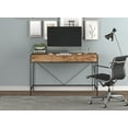 thumbnail image 2 of Safdie & Co. Bureau 49L Bois Brun Récupéré 2 Tirroirs Métal Noir, 2 of 4