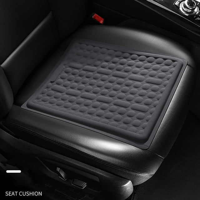 Fiudx Cojín para Asiento de Coche, Almohadilla de Gel Transpirable Tipo Panal, Cojín de Soporte de Silicona Refrescante, Alivio de Presión para Estar Sentado Durante Largos Periodos, Uso En Vehículos