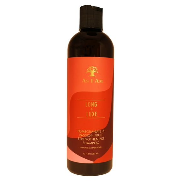 As I Am Long and Luxe Pomegranate and Passion Fruit Shampoo 12 Oz.