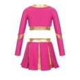 thumbnail image 2 of ZDHoor Girls Cheerleading Costume Dance Outfits Skirt Set Fancy Dress for Halloween Party Birthday Hot Pink 10, 2 of 5