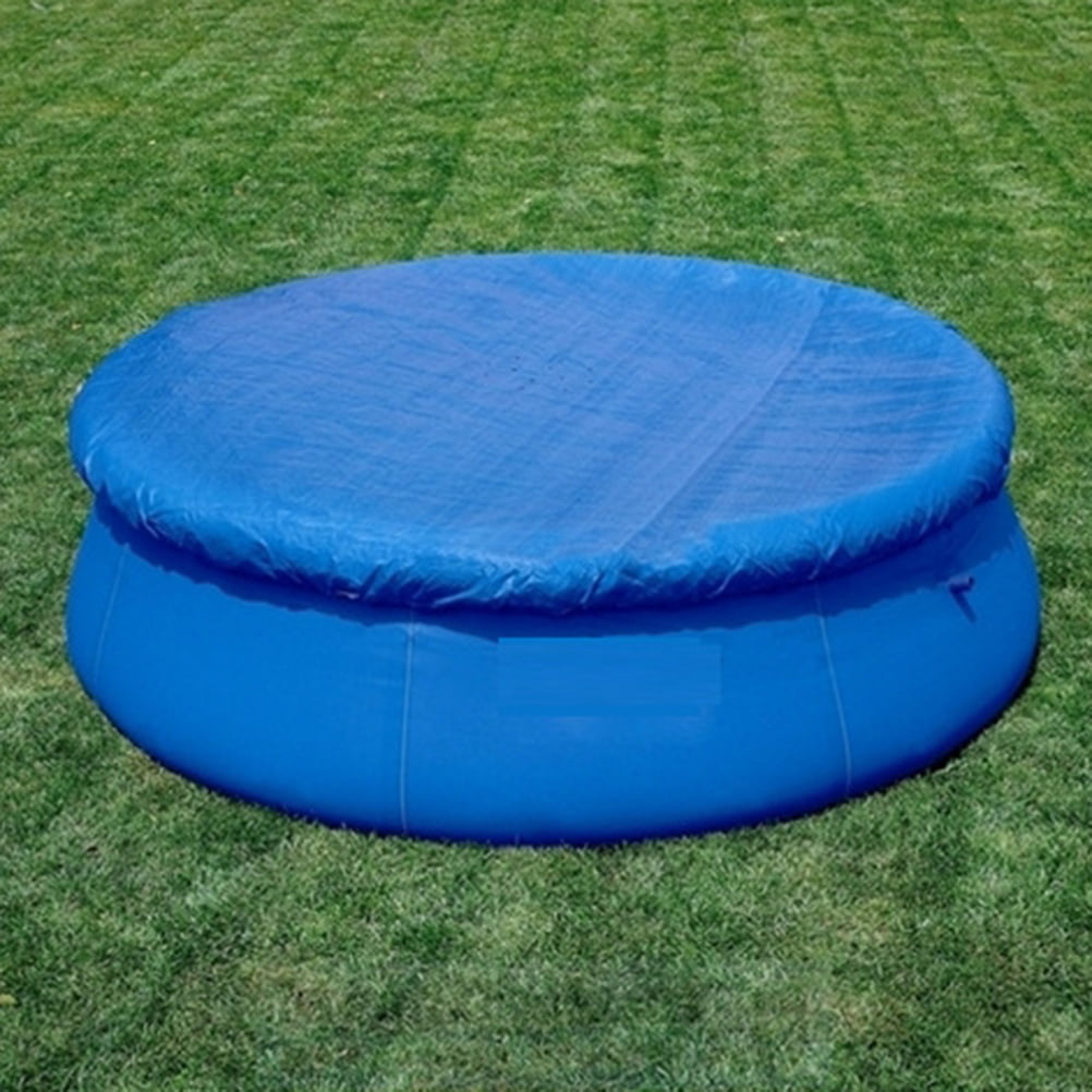 Rcinodhilary Round Pool Solar Cover Protector Easy Set Pool Cover for Frame Pools Inflatable Swimming Pool Cover Fast Set Pool Cover 6ft/8ft/10ft/12ft/15ft