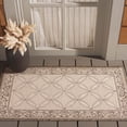 thumbnail image 3 of Safavieh Courtyard Gaus Oriental Indoor/Outdoor Area Rug, Natural/Brown, 2'7" x 5', 3 of 16