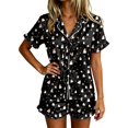 thumbnail image 2 of Angala Halloween Pajamas Women Graphic Pjs Outfits Ladies Pajama set Size L Black, 2 of 4