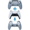 thumbnail image 3 of Replacement Shell for PS5, DIY Replacement Controller Housing Shell Case Set Front and Back Cover for Playstation 5 Dualsense Controllers (Metallic Blue)(Titanium Blue), 3 of 7
