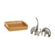 thumbnail image 5 of Cestas de almacenamiento,Cestas de almacenamiento de cocina tejidas con asas hechas a mano,Cestas de pan redondas Bandejas para servir Rectángulo,Estatua de elefante,Estatuas de elefantes de, 5 of 8