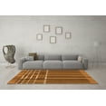 thumbnail image 3 of Ahgly Company Indoor Rectangle Abstract Orange Modern Area Rugs, 2' x 4', 3 of 4