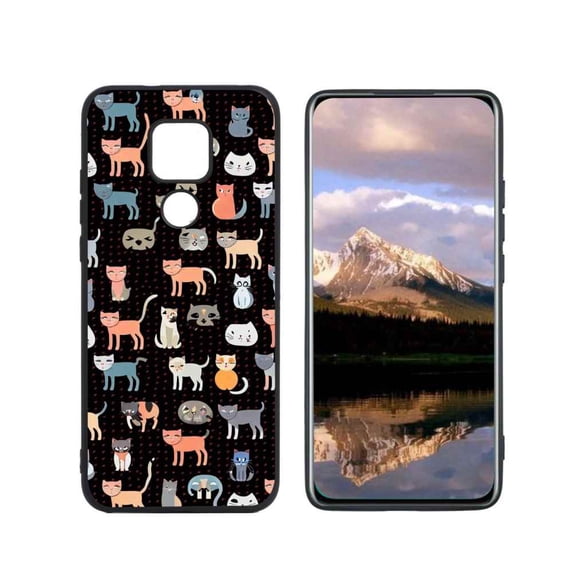 and-Magsafe-cute-cartoon-cats Phone Case, Degined for Moto G Play 2021 Case Men Women, Flexible Silicone Shockproof Case for Moto G Play 2021