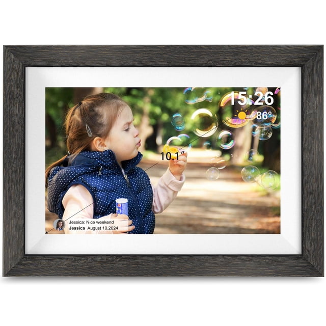 Frameo Digital Photo Frame,10.1 Inch WiFi Smart Digital Picture Frame with HD IPS Touch Screen,Auto-Rotate,Send Pictures from Anywhere via Frameo APP