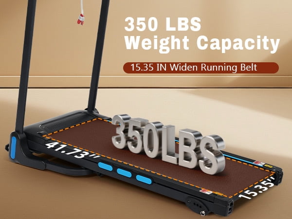 Foldable Treadmill for Home with Hydraulic System, 3.5HP Motor 10MPH Speed 350Lbs Capacity, Incline Electric Treadmill with Heart Rate Monitor USB-C Charging Bluetooth Speaker