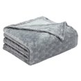 thumbnail image 2 of Fleece Blanket Textured Fuzzy Plush Throw Blanket Twin ， Soft Bed Blanket Geometric Pattern Comfy Microfiber Flannel Blankets For Couch Bed Sofa, 2 of 8