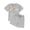 7-Grey, variant on Girls Summer Outfits Casual Lounge Set Grey Print Short Sleeve T Shirt and Elastic Waist Shorts 2 Piece Boys Clothing Sets 4T