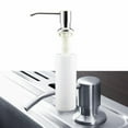 thumbnail image 4 of Built in Soap Dispenser for Kitchen Sink,Counter soap Dispenser Refill Countertop Soap Dispenser Pump Lotion Dispenser for Kitchen Sink(Silver+White), 4 of 8