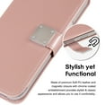 thumbnail image 4 of Extra Series Essential Leather Wallet Stand Case for iPhone 14 - Rose Gold, 4 of 5
