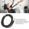 thumbnail image 3 of Cable De Guitarra Profesional Macho De 6,35 Mm, Transmisión De Sonido Sin Pérdidas, Conectores Chapados En Oro De 24 Quilates, Transmisión Estable, Resistente Al Desgaste,, 3 of 8