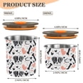 thumbnail image 3 of Dog Bone Hearts Airtight Coffee Bean Canister 17oz Food Storage Containers with Lids For Gournd, Tea, Sugar, Flour, Rice, Cereal, Candy Cookie Jar, 3 of 8