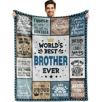 Gifts for Brother Adult, Birthday Gifts for Brother from Brother Sister, Gifts for My Brother, Brother GIFS for Fathers Day Christmas, Brother Blanket 60X50”