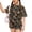 #A08-Coffee, variant on Girls Short Sets Size 10-12 Girls Two Piece Outfits Camo Short Sleeve Tee Top and Elastic Waist Shorts Cute Trendy Girls Outfits