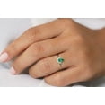 thumbnail image 6 of HeartsAndYou 1.2ct Natural Green Emerald & Diamond Crown Ring 100% REAL 14k SOLID Yellow Gold, 6 of 9