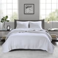 thumbnail image 4 of Twin Size Bed In A Bag, 2 Piece Quilt Set White Twin/Twin XL, White Cotton Bedding Set,Cotton Bed Sheet Set, Household Supplies & Décor Bedding Bedding Sets, 4 of 11