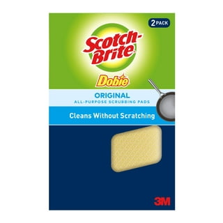 Original Tuff-Scrub Professional Microfiber Scrub 'N' Wipe Cleaning Sponge  Pads, Scouring & Wiping, Pack of 2 Large Size 