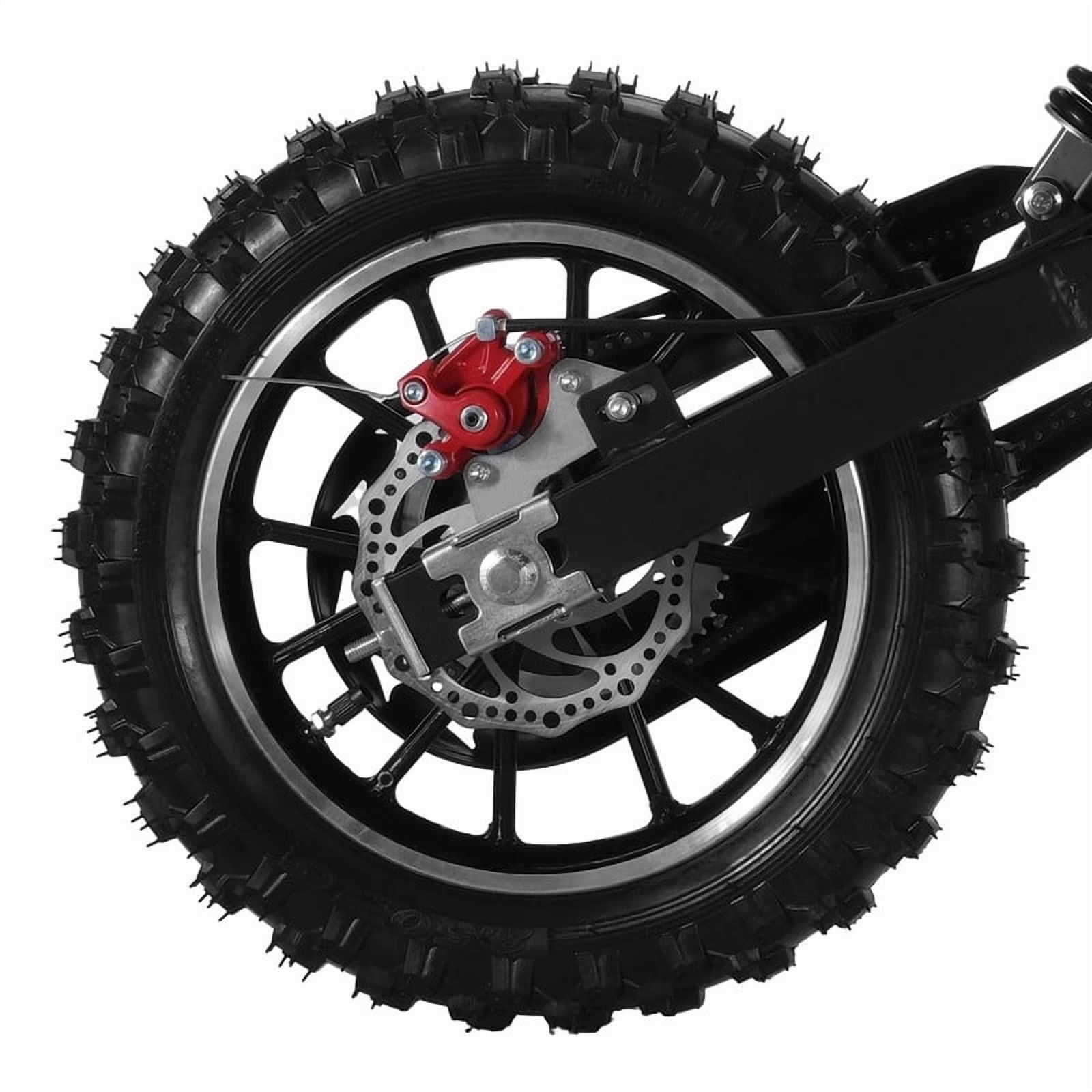 49cc 2-Stroke Kids Dirt Bike, Dirt Bike for Kids 8-14, Gas Power Pocket Rocket Bike with 10" Wheel & Front Rear Disc Brakes, Off Road Mini Motorcycle Max Speed 40KM/H