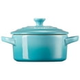 thumbnail image 4 of Le Creuset Stoneware Mini Round Cocotte, 8 oz., Caribbean, 4 of 4
