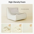thumbnail image 3 of eChamp Oversized Bean Bag Chair for Adults,Large Teddy Plush Floor Single Sofa Memory Foam Lounge Chair for Living Room,White, 3 of 9