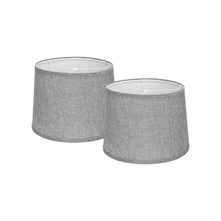 

2Pcs Table Lamp Shade Wall Sconce Shade Modern Ceiling Light Cover Pendant Light Lampshade for Bedroom Restaurant Room Decor Grey