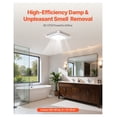thumbnail image 2 of Bathroom Exhaust Fan with LED Light, 80 CFM Quiet Vent Fan, Adjustable Color Temp, 2 of 9