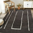thumbnail image 5 of EORC Brown Hand-Woven Wool Contemporary Natural Wool Flat Area Rug, 5 of 10