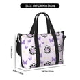 thumbnail image 2 of Travel Duffle Bag Cow Print Flowers Butterfly Travel Tote Bags Carry on Luggage Waterproof Weekender Bags with Top Handle Adjustable Shoulde Strap for Travel Gym, 2 of 5