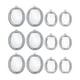 thumbnail image 3 of 10 Bandejas De Bisel Con Colgante Ovalado Vintage De 13 X 18 Mm, Tono Plateado, Ajustes De Cabujón De Bisel De Camafeo En Blanco Para De Fabr Baoblaze Joyería en blanco del cabujón, 3 of 7