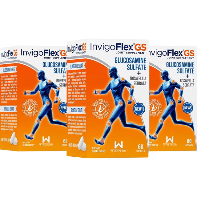 Suplemento articular INVIGOFLEX con sulfato de glucosamina con boswellia