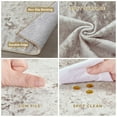 thumbnail image 4 of UERMEI 2x3 Washable Area Rugs for Living Room, Modern Abstract Printed Rug, Vacuum-Friendly, Non Slip Indoor Rug for Bedroom Entryway Home Decor Carpet, Light Brown, 4 of 9