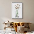 thumbnail image 3 of wall26 Framed Canvas Wall Art A Bouquet of White Daisies Flower in a Glass Botanical Plants Watercolor Abstract Modern Relax/Calm Pastel for Living Room, Bedroom, Office - 16x24 inches, 3 of 4