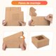 thumbnail image 4 of Cajas para Postres de Papel Kraft con Ventana, Cajas para Galletas, Caja para Cupcakes, Cajas Repostería Portátiles para Pasteles, Magdalenas y Dulces, Ideales para Bodas y Fiestas, 4 of 4