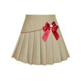 thumbnail image 1 of Jupe Fille Beige Plissée Nœud Papillon Uniforme Scolaire 11-12 Ans, 1 of 5