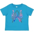 thumbnail image 3 of Inktastic Thyroid Cancer Awareness with Butterfly Ribbon Words Boys or Girls Baby T-Shirt, 3 of 5