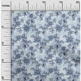 thumbnail image 2 of oneOone Cotton Poplin Twill Sky Blue Fabric Asian Floral Diy Clothing Quilting Fabric Print Fabric By Yard 56 Inch Wide, 2 of 4