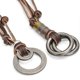 thumbnail image 5 of Collares Kirykle Collares Colgantes Plumas Estilo Rock Moderno Collar de Cadena Larga de Cuero Auténtico Diseño Vintage Collar para Hombre, 5 of 5