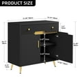 thumbnail image 5 of DEXTRUS Modern Sideboard Buffet with Console Table & Storage in Black, 5 of 10