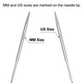thumbnail image 4 of Uxcell Size US 7 Knitting Needles Circular Needle 16 inch Round Metal Stainless Steel Needle for Handmade Projects DIY Knitting, 4 of 6