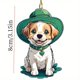 thumbnail image 3 of Pendientes Navideños Perro Adornos Árbol Navideño, Dachshund Accesorios Navideños, Figura de Perro de Acero, Base de Madera, Diseño 2-Niveles, para Dormitorio, Perro de Peluche, Adornos de, 3 of 6