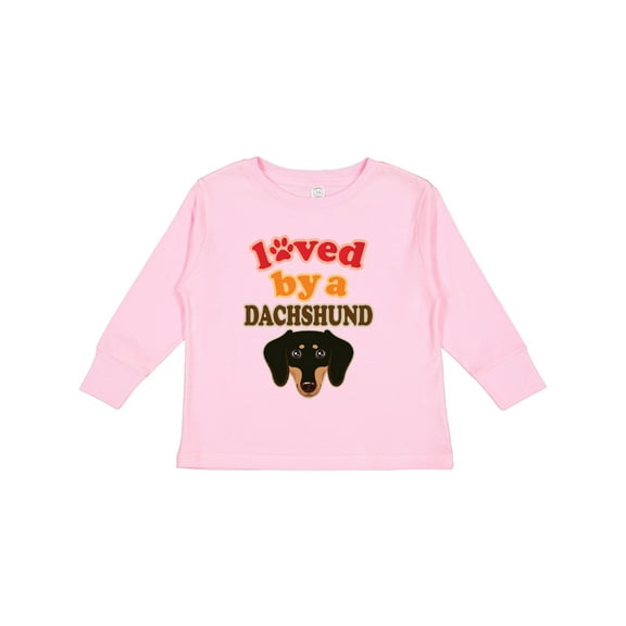 Inktastic Dachshund Dog Lover Gift Boys or Girls Long Sleeve Toddler T-Shirt