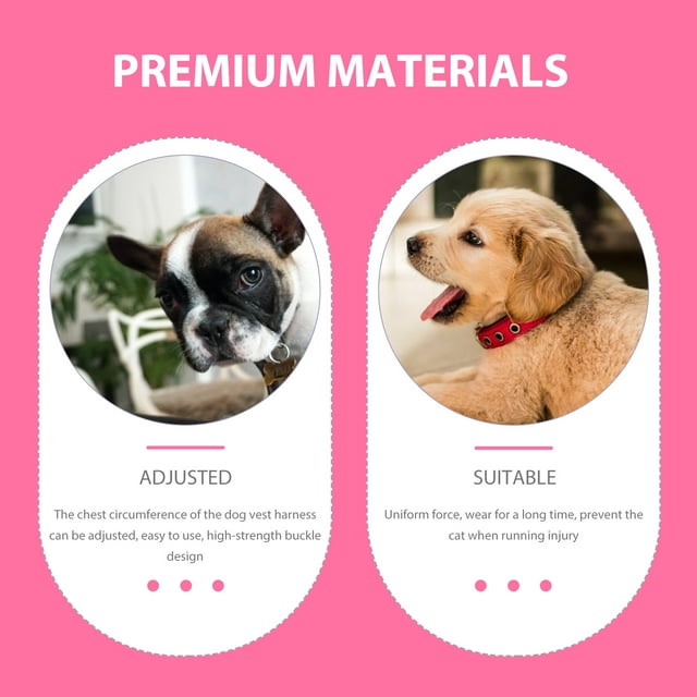 unbranded 1Jgo Arnés Para Perro Rosa Transpirable Con Correa Y Pechera Ajustable Para Mascotas