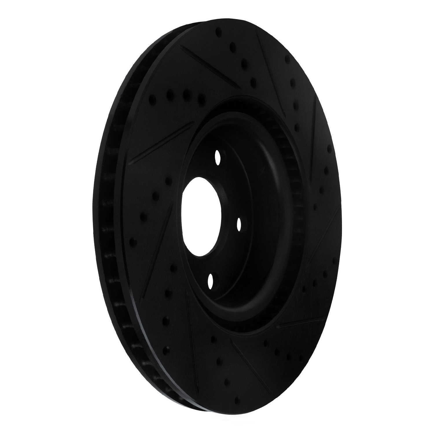 Dynamic Friction Company 633-54281R DFC Brake Rotor - Drilled And Slotted - Black